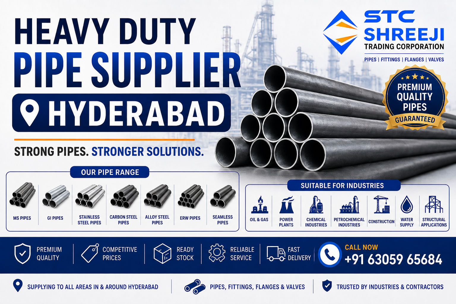 Heavy Duty Pipe Supplier Hyderabad