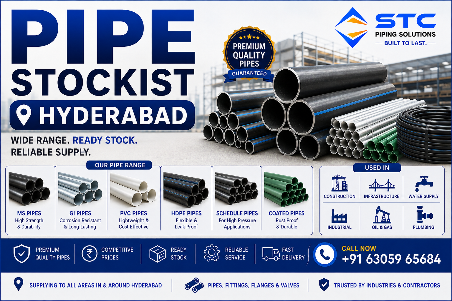 Pipe Stockist Hyderabad