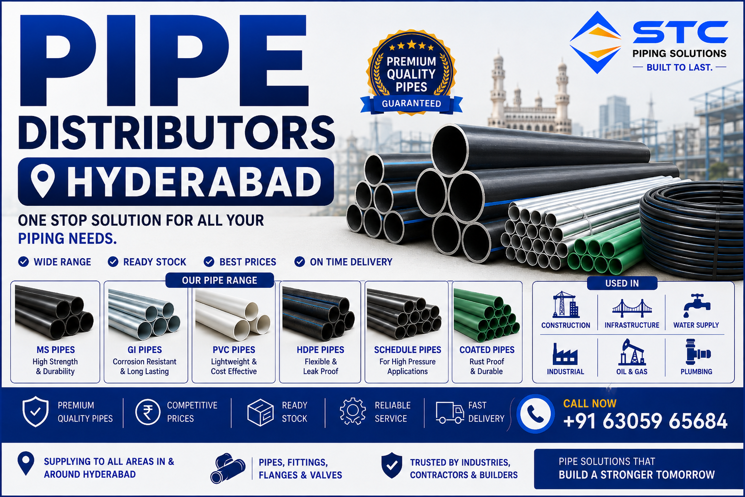 Pipe Distributors Hyderabad