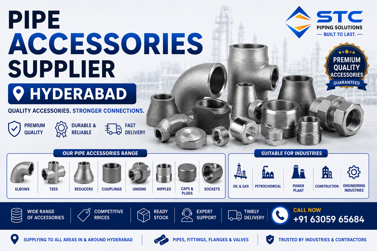 Pipe Accessories Supplier Hyderabad