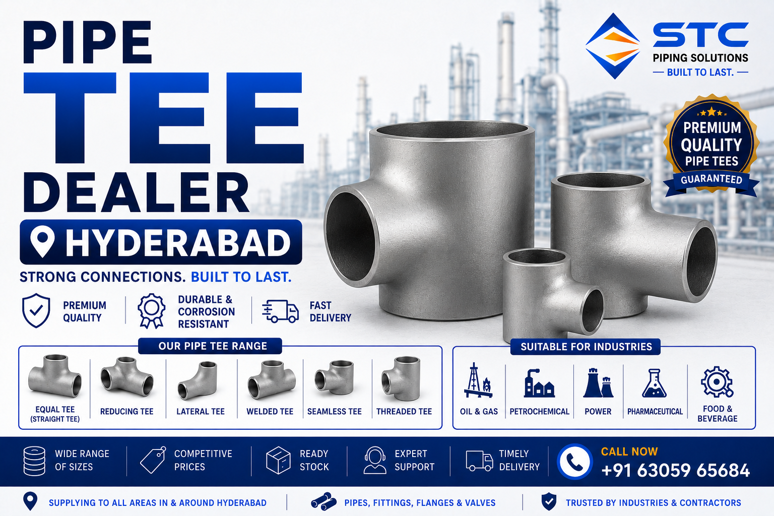 Pipe Tee Dealer Hyderabad