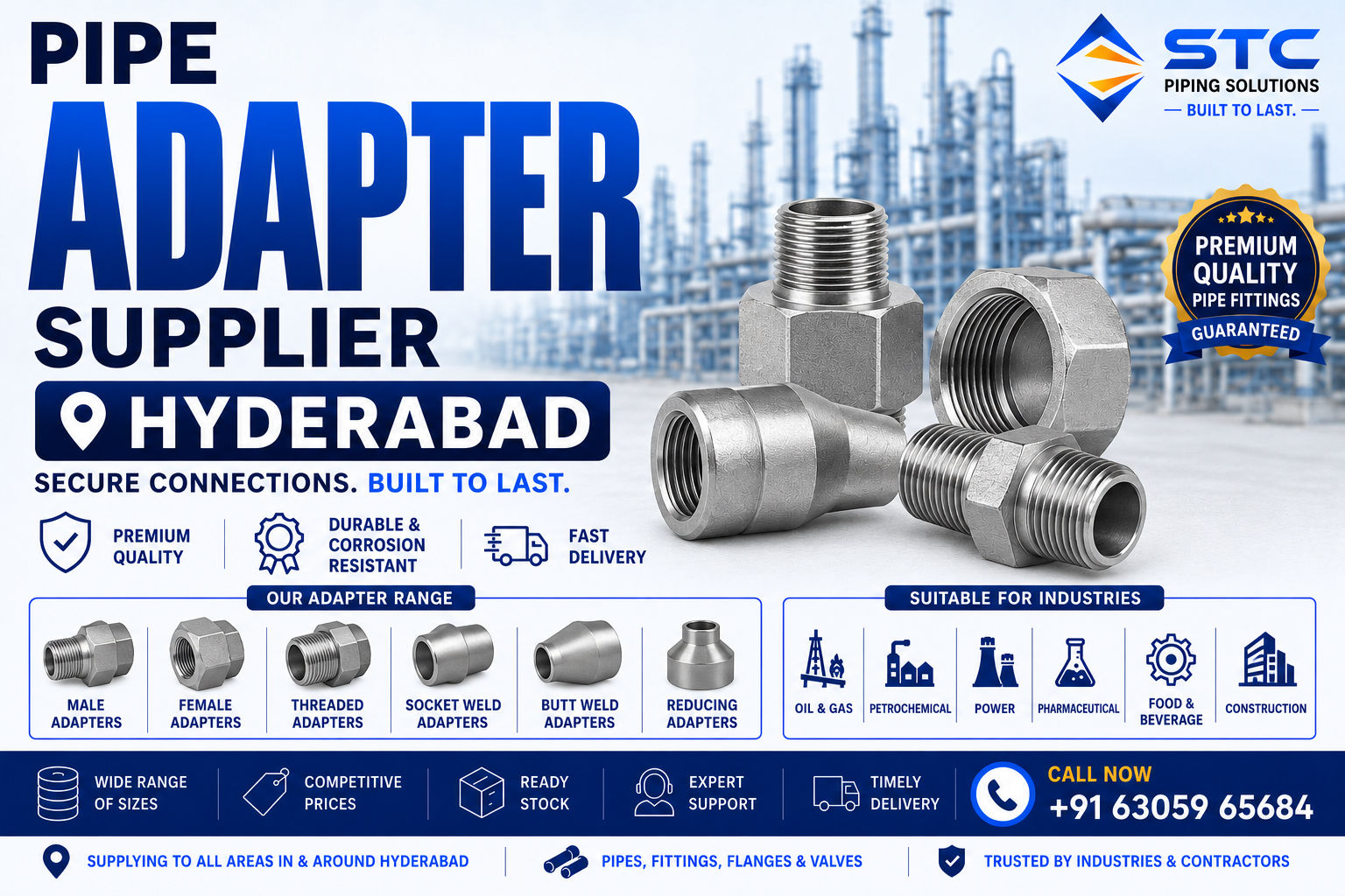 Pipe Adapter Supplier Hyderabad