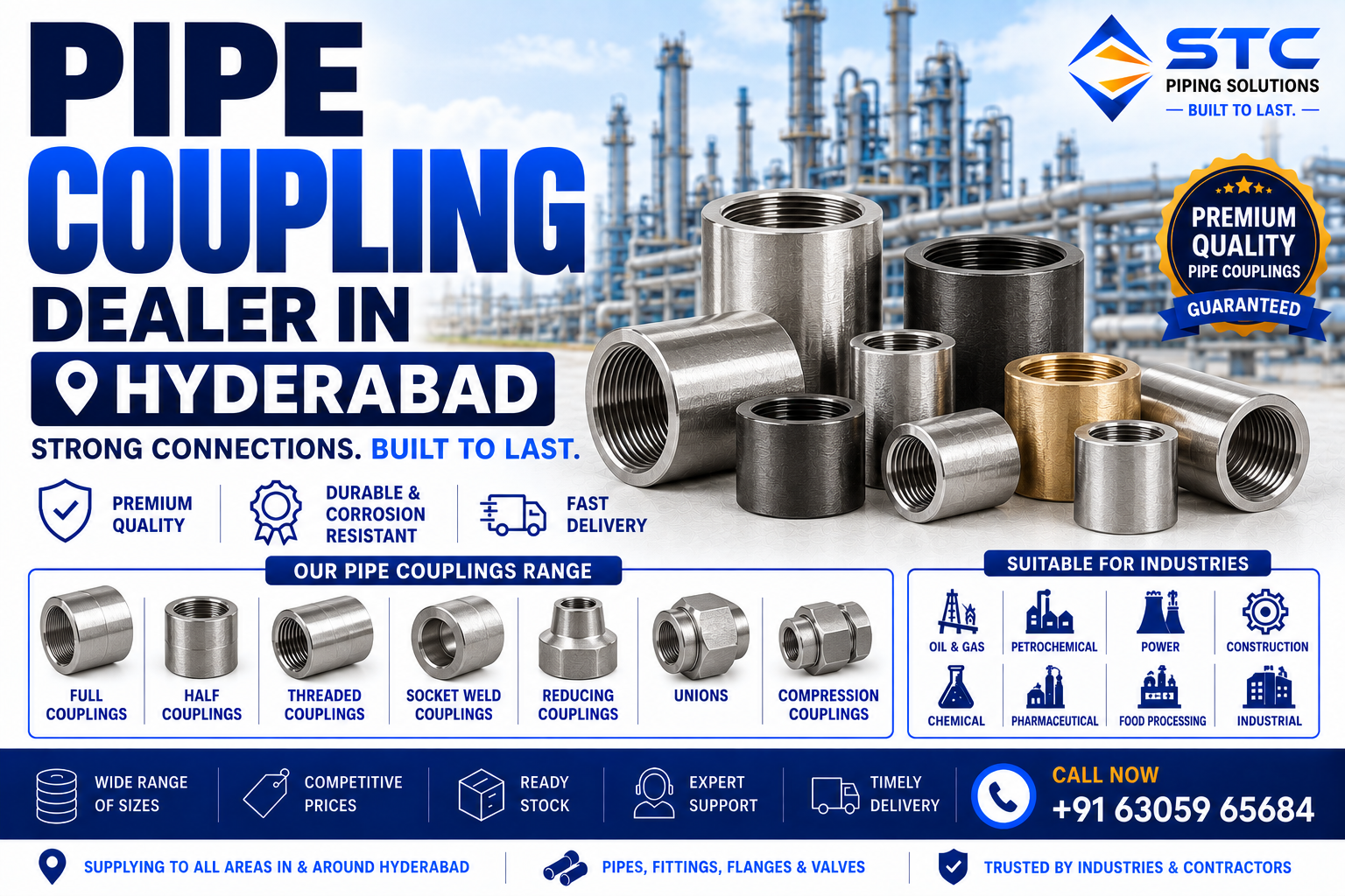 Pipe Coupling Dealer Hyderabad