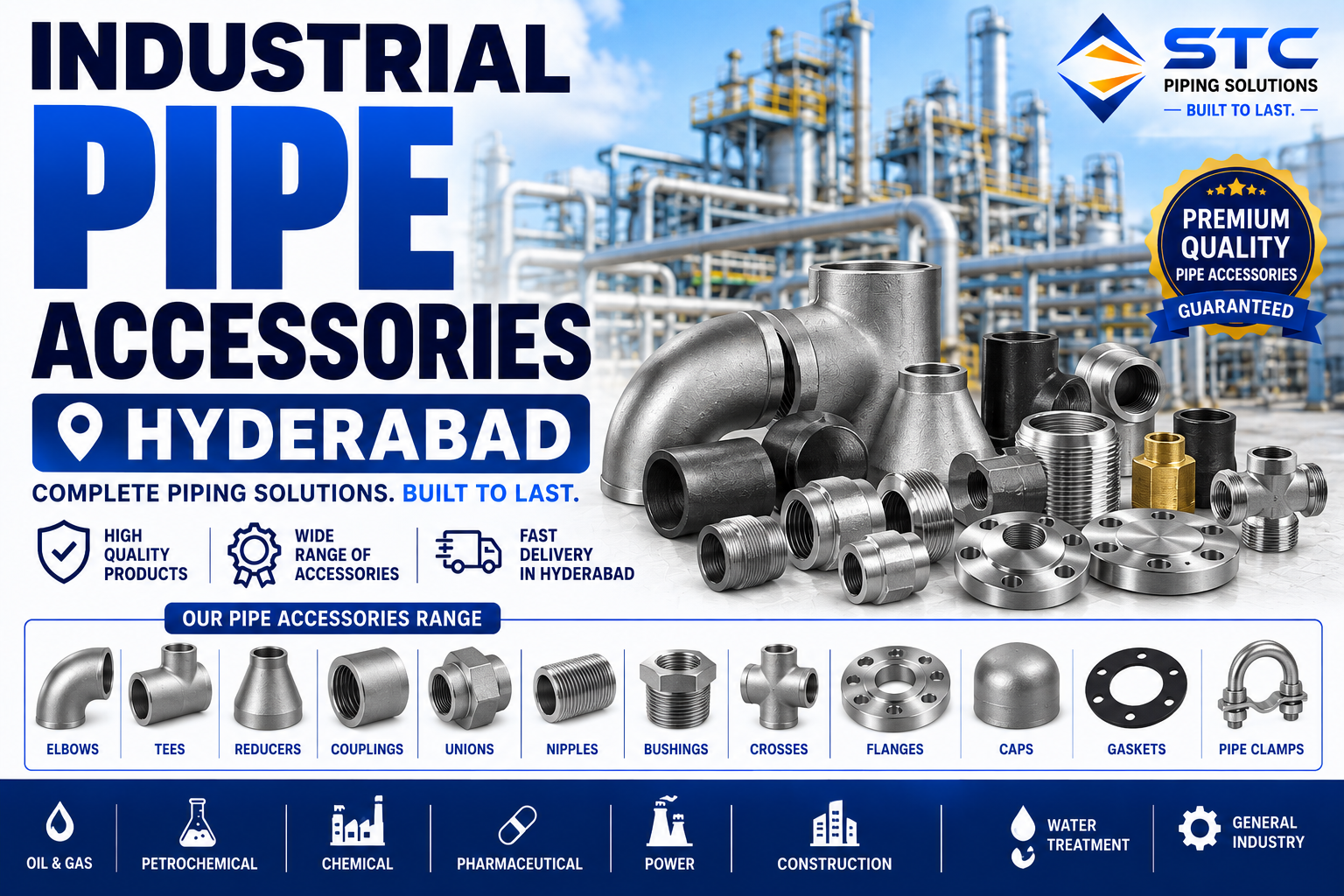 Industrial Pipe Accessories Hyderabad